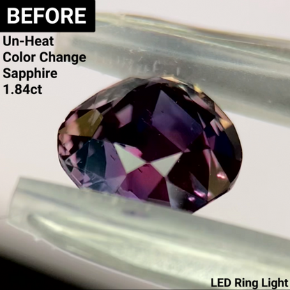 Un-Heat Color Change Sapphire 1.47ct / Tanzania
