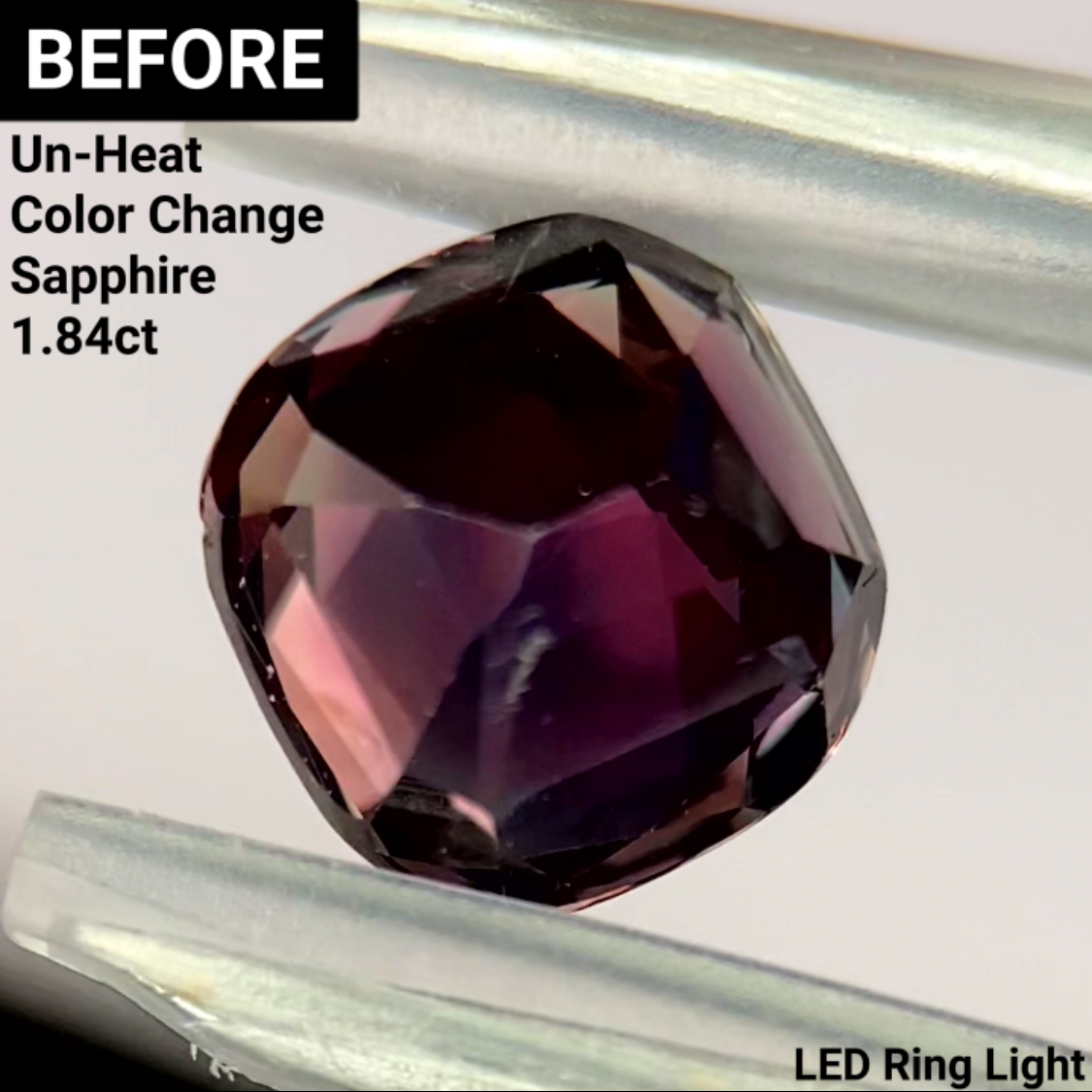 Un-Heat Color Change Sapphire 1.47ct / Tanzania