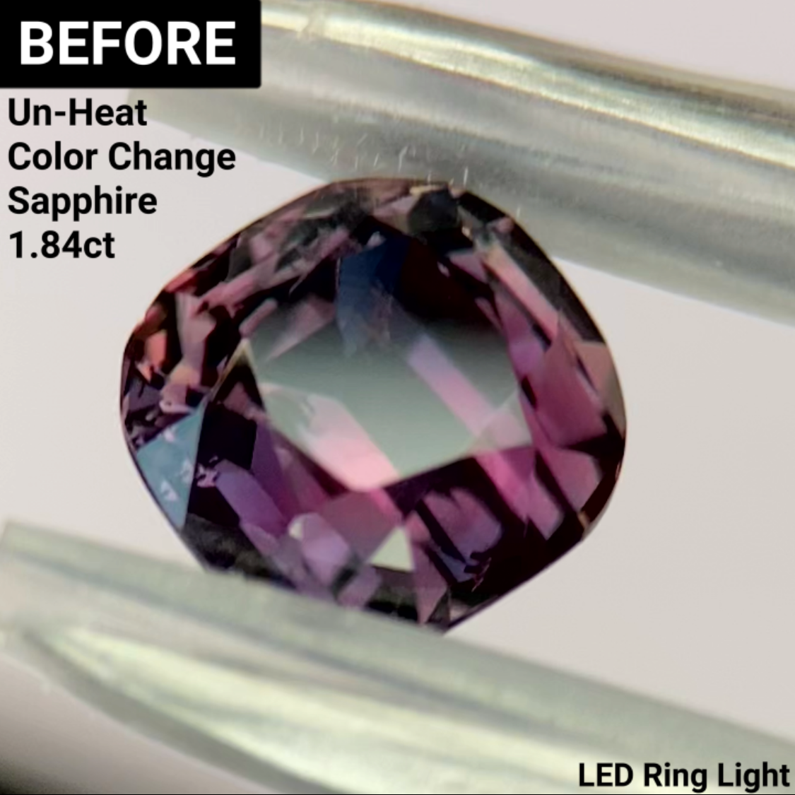 Un-Heat Color Change Sapphire 1.47ct / Tanzania