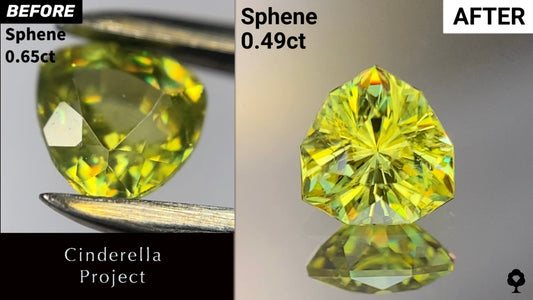 【Cinderella Project】Sphene 0.65ct→0.49ct