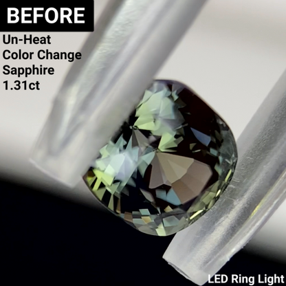 Un-Heat Color Change Sapphire 1.14ct / Tanzania