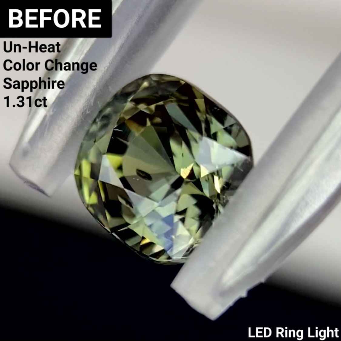 Un-Heat Color Change Sapphire 1.14ct / Tanzania