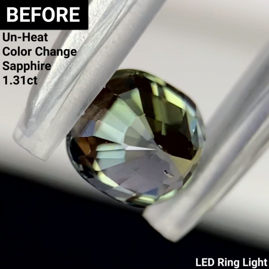 Un-Heat Color Change Sapphire 1.14ct / Tanzania