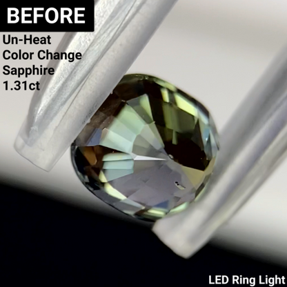 Un-Heat Color Change Sapphire 1.14ct / Tanzania