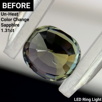 Un-Heat Color Change Sapphire 1.14ct / Tanzania