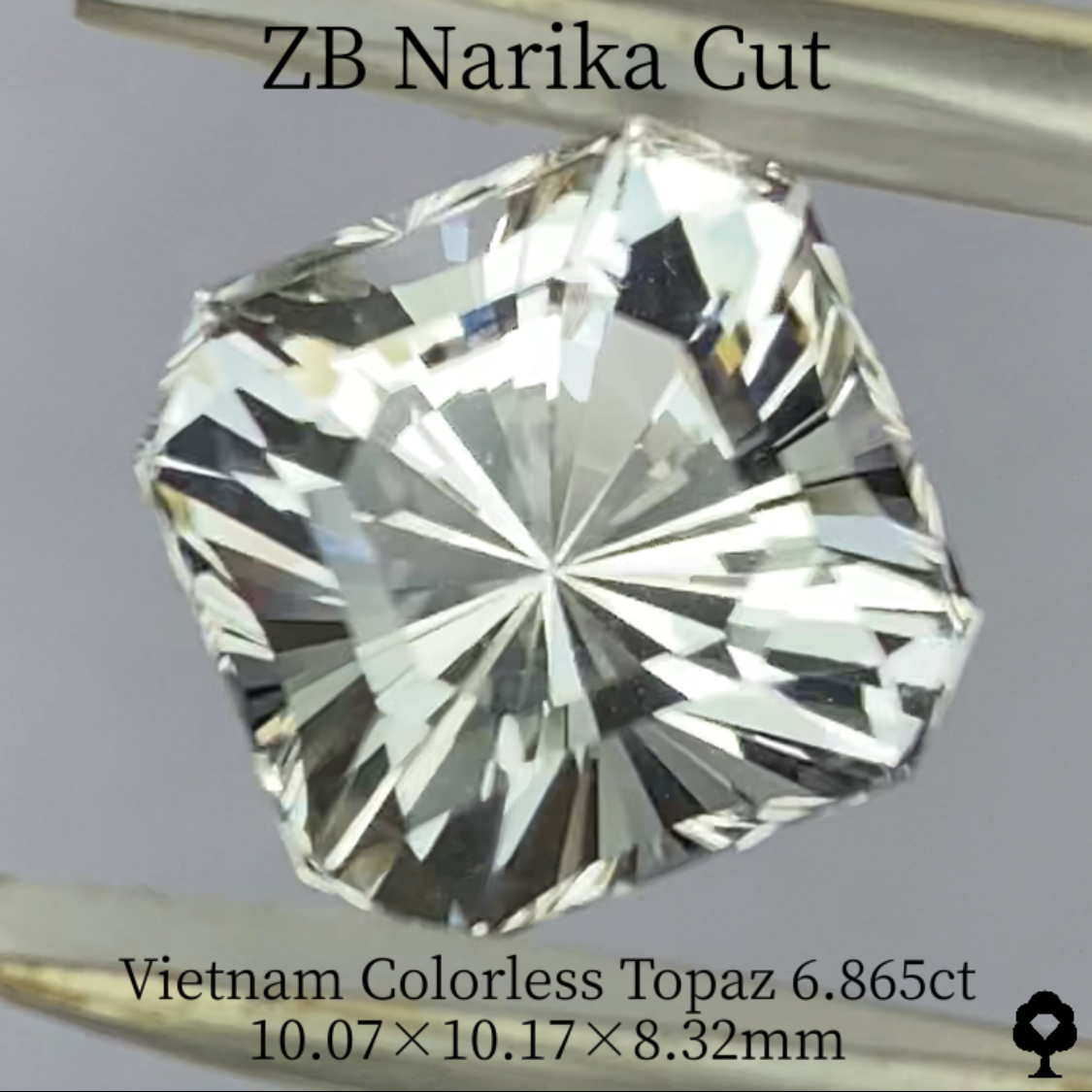 Colorless Topaz 6.865ct / Vietnam / ZB Narika Cut