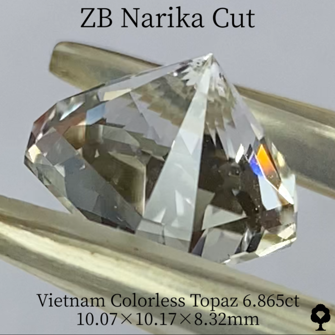 Colorless Topaz 6.865ct / Vietnam / ZB Narika Cut