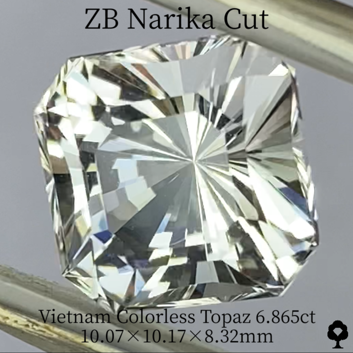 Colorless Topaz 6.865ct / Vietnam / ZB Narika Cut