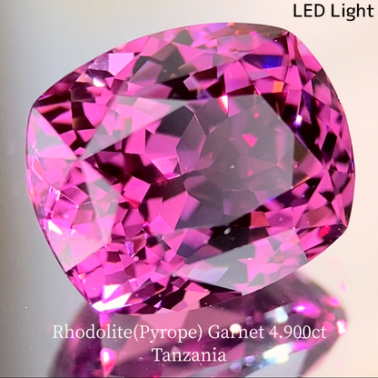 Rhodolite(Pyrope) Garnet 4.900ct / Tanzania