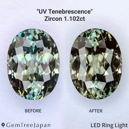 UV Tenebrescent Zircon 1.102ct / Cambodia