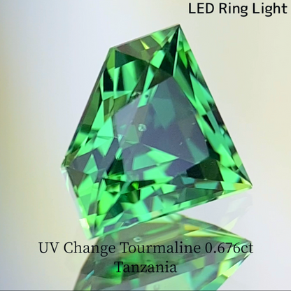 UV Change Tourmaline 0.676ct / Tanzania