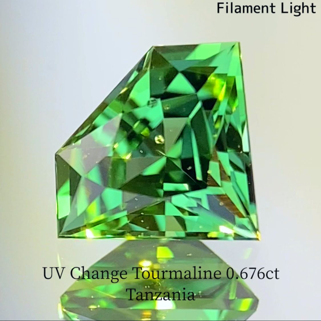 UV Change Tourmaline 0.676ct / Tanzania