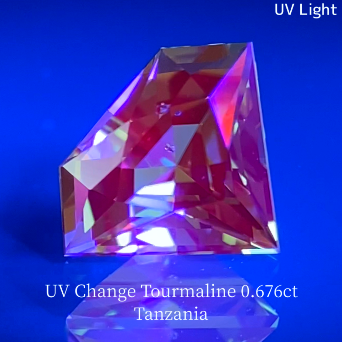 UV Change Tourmaline 0.676ct / Tanzania