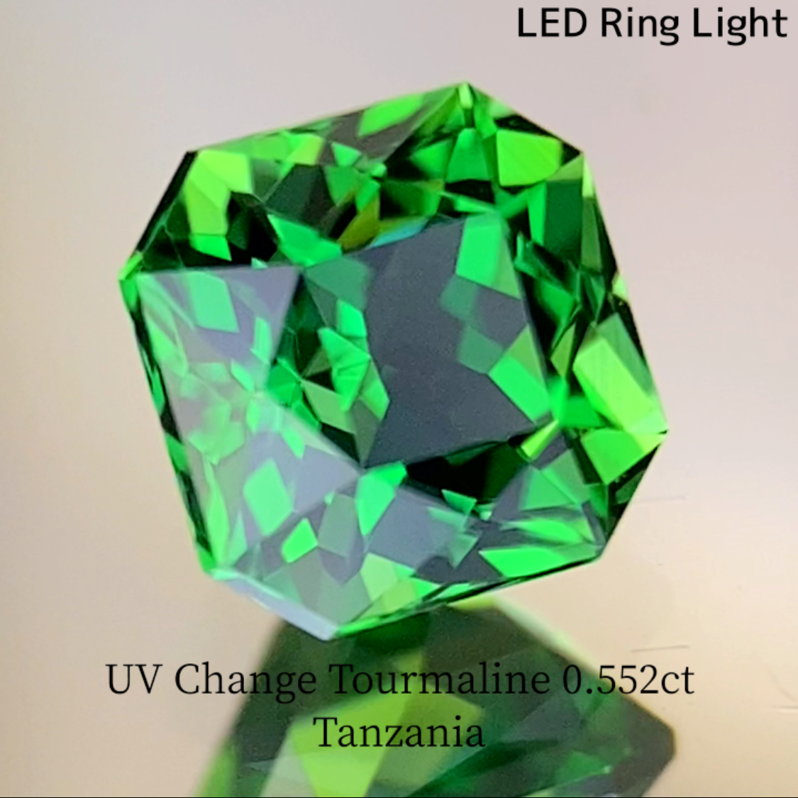 UV Change Tourmaline 0.552ct / Tanzania