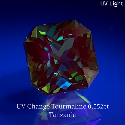 UV Change Tourmaline 0.552ct / Tanzania