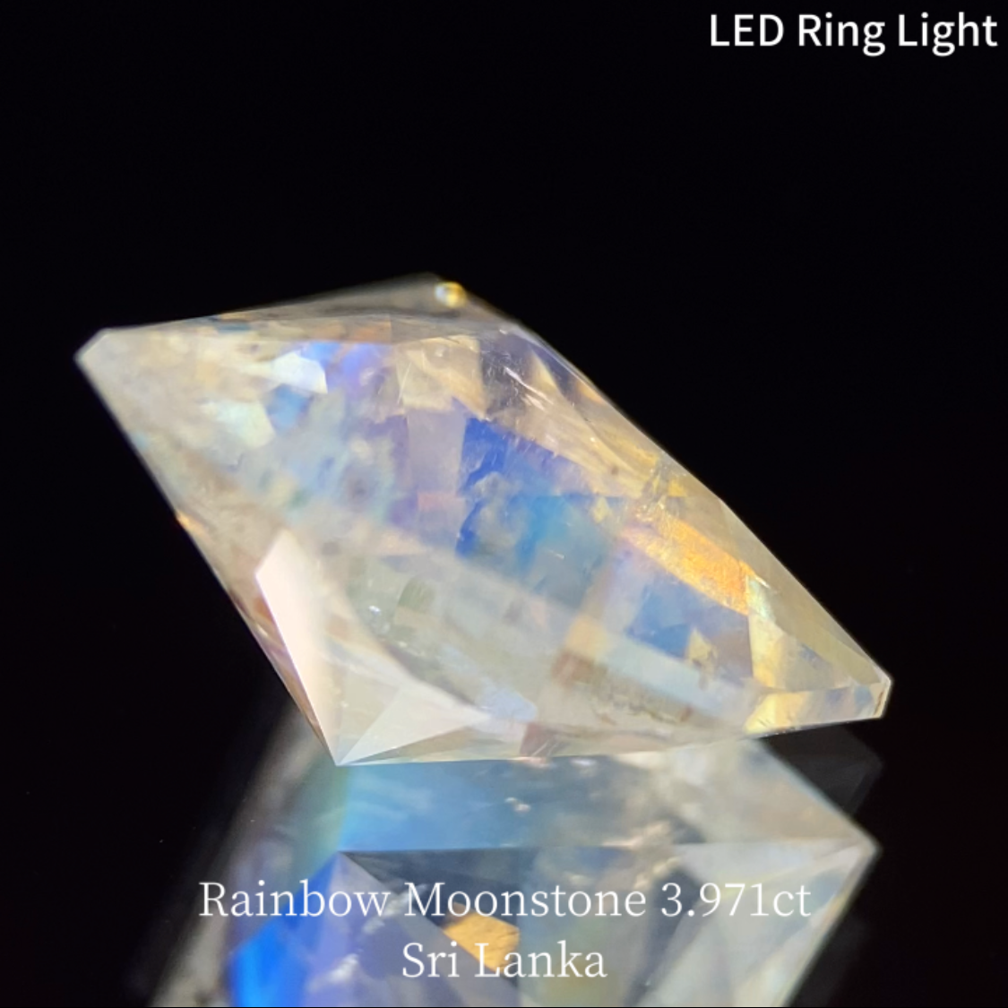 Rainbow MoonStone 3.971ct / Sri Lanka