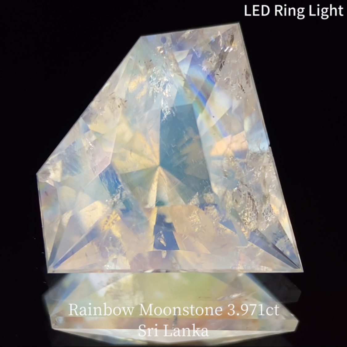 Rainbow MoonStone 3.971ct / Sri Lanka