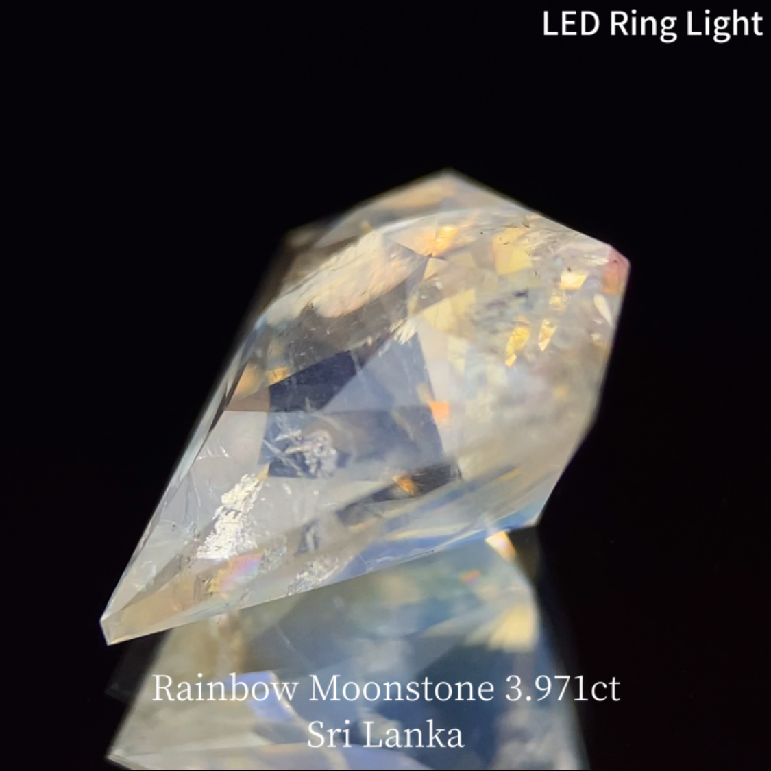 Rainbow MoonStone 3.971ct / Sri Lanka