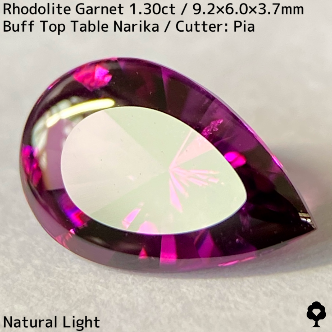 Rhodolite Garnet 1.30ct / Mozambique / Baff top Table Narika