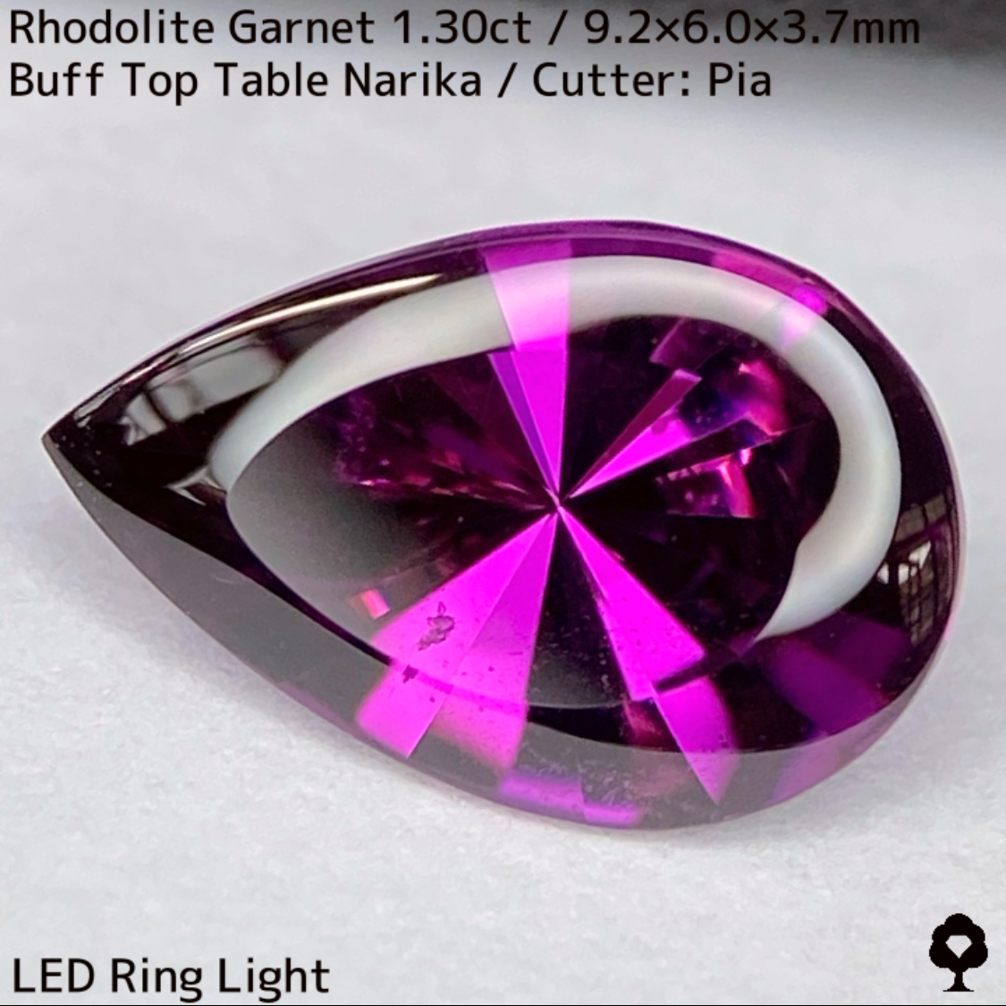 Rhodolite Garnet 1.30ct / Mozambique / Baff top Table Narika