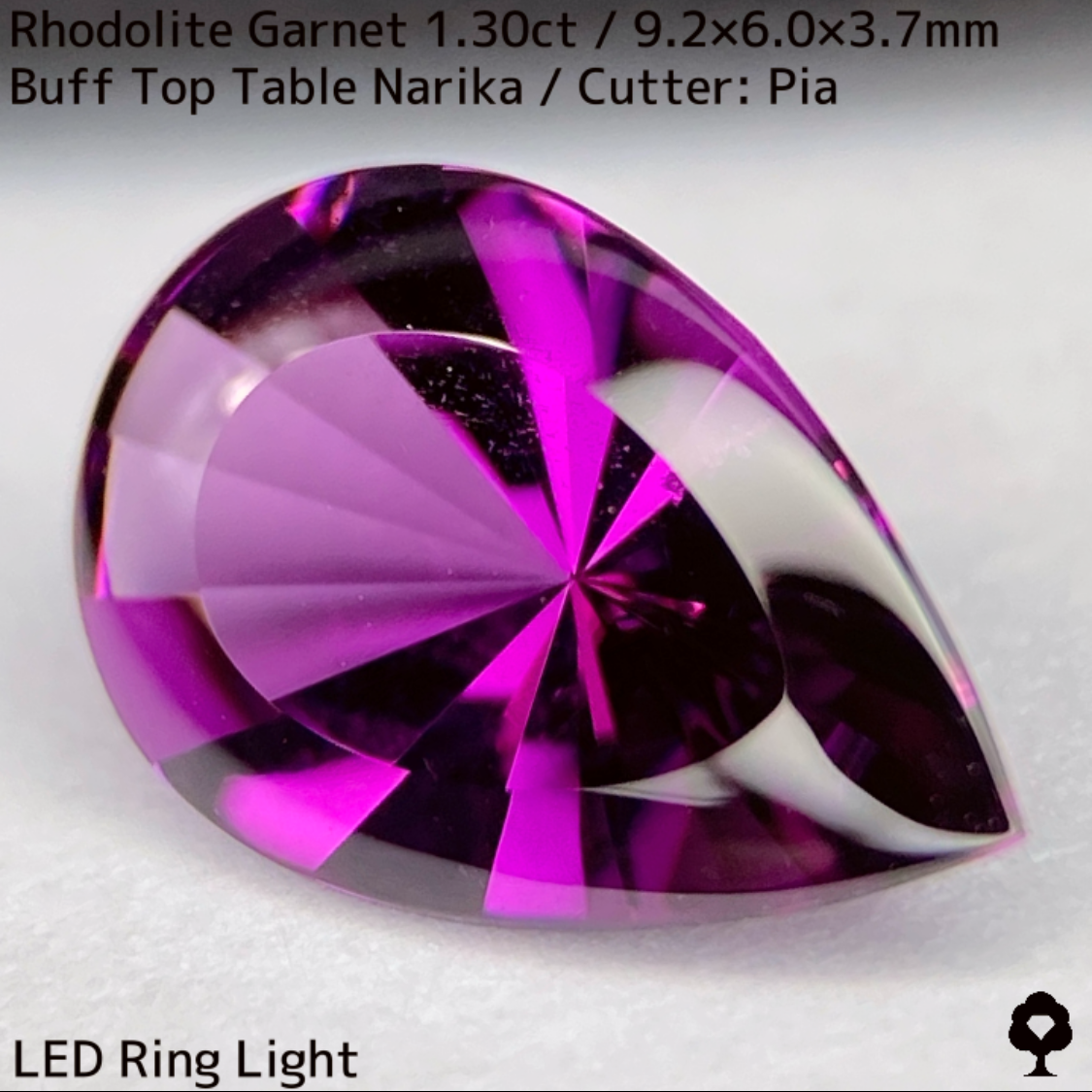 Rhodolite Garnet 1.30ct / Mozambique / Baff top Table Narika