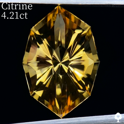 Citrine 4.21ct / Umbrella Narika Cut