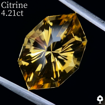 Citrine 4.21ct / Umbrella Narika Cut