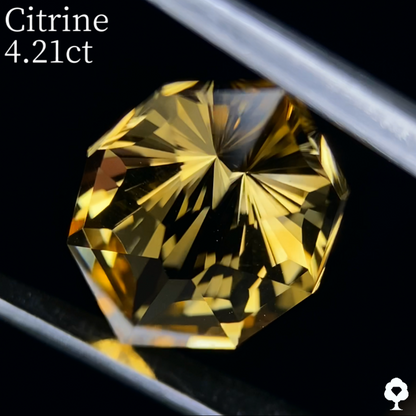 Citrine 4.21ct / Umbrella Narika Cut