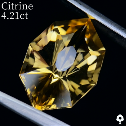 Citrine 4.21ct / Umbrella Narika Cut