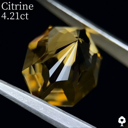 Citrine 4.21ct / Umbrella Narika Cut