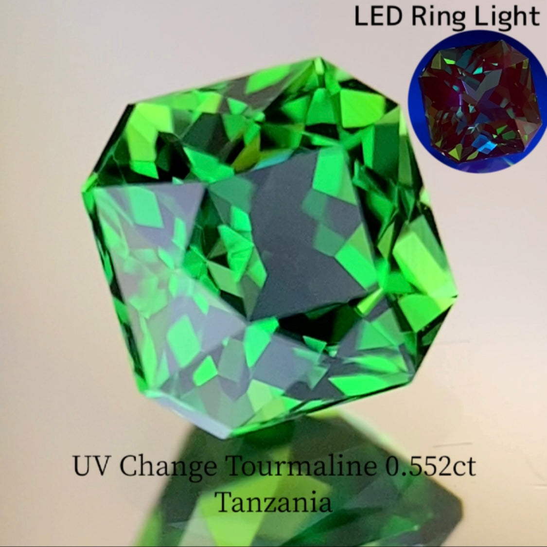 UV Change Tourmaline 0.552ct / Tanzania