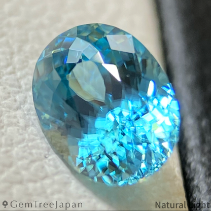 "Super Gira" Blue Zircon 1.14ct / Cambodia
