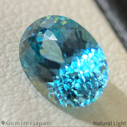"Super Gira" Blue Zircon 1.14ct / Cambodia