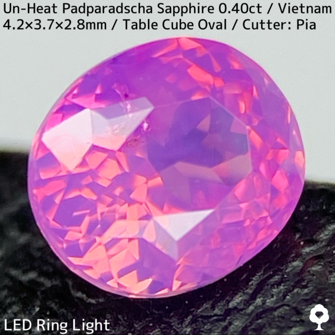 Un-Heat Padparadscha Sapphire 0.40ct / Vietnam