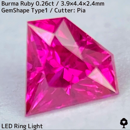 Ruby 0.26ct / Burma / GemShapeTP1