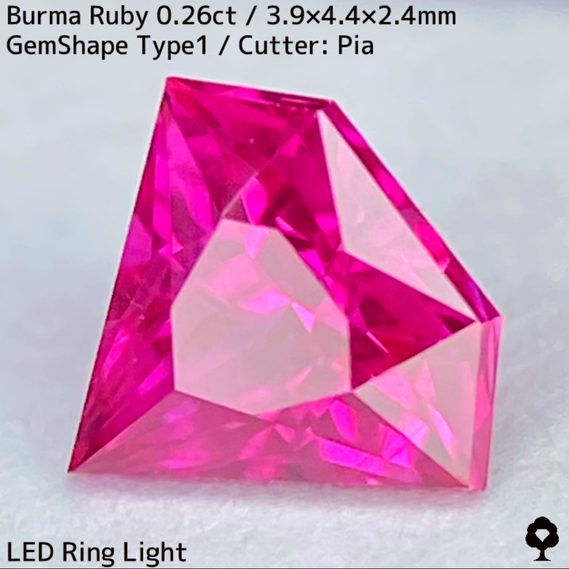 Ruby 0.26ct / Burma / GemShapeTP1