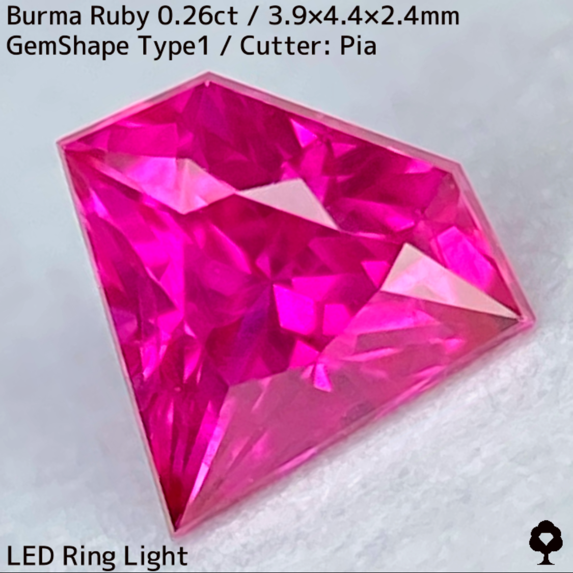 Ruby 0.26ct / Burma / GemShapeTP1