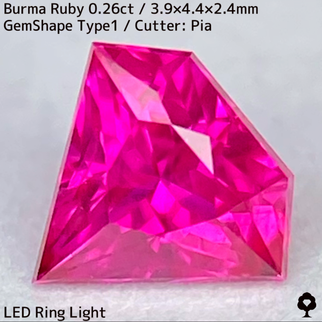 Ruby 0.26ct / Burma / GemShapeTP1