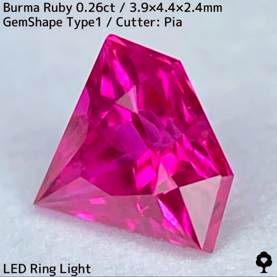 Ruby 0.26ct / Burma / GemShapeTP1