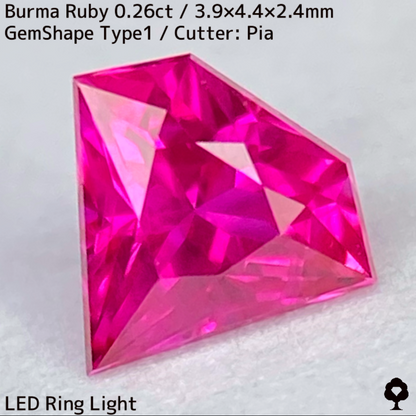 Ruby 0.26ct / Burma / GemShapeTP1