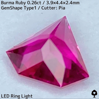 Ruby 0.26ct / Burma / GemShapeTP1