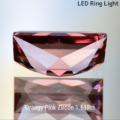 Orangy Pink Zircon 1.618ct