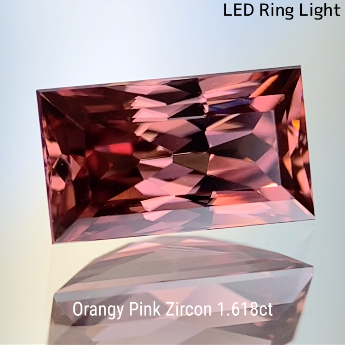 Orangy Pink Zircon 1.618ct