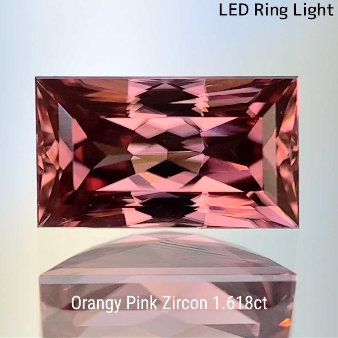 Orangy Pink Zircon 1.618ct