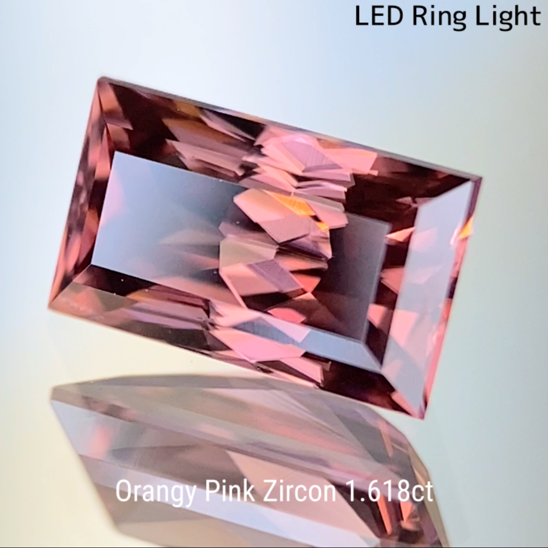 Orangy Pink Zircon 1.618ct