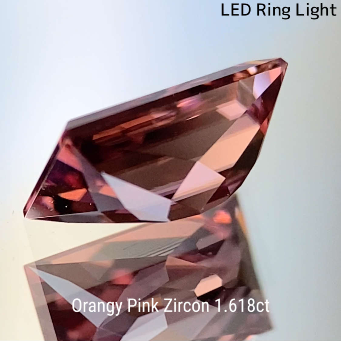 Orangy Pink Zircon 1.618ct