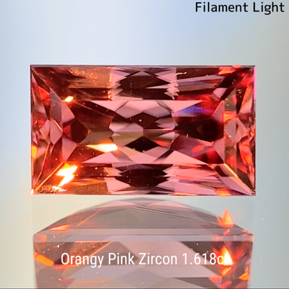 Orangy Pink Zircon 1.618ct