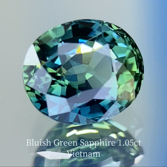 Bluish Green Sapphire 1.059ct / Vietnam
