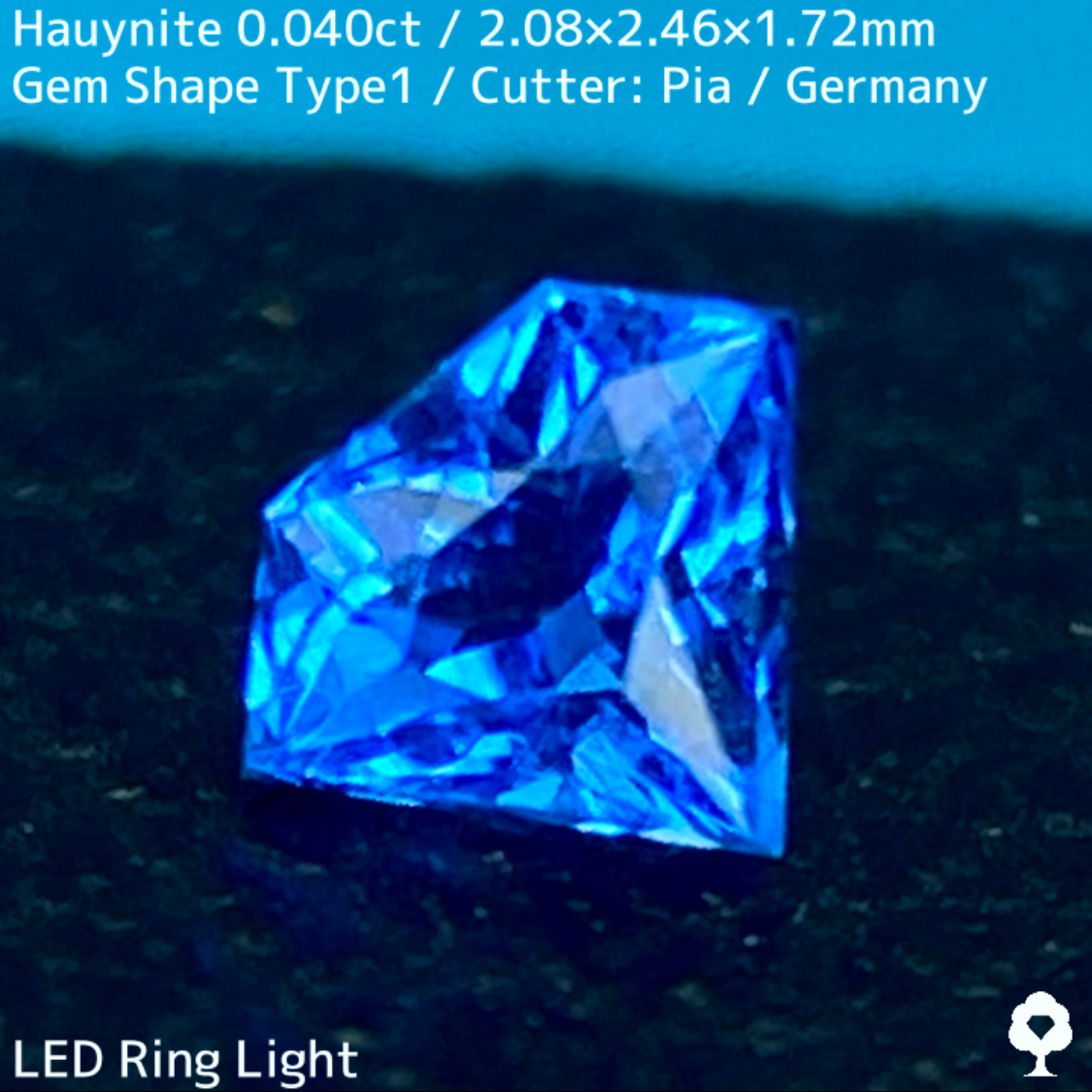 Awinite 0.040ct ★ A gemstone made from beautiful, popping neon blue crystals. A gemstone only available at GTJ.