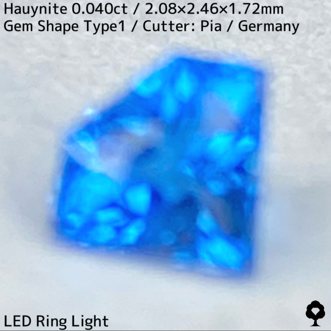 Awinite 0.040ct ★ A gemstone made from beautiful, popping neon blue crystals. A gemstone only available at GTJ.